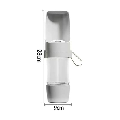 2-in-1 Food & Water Travel Feeder