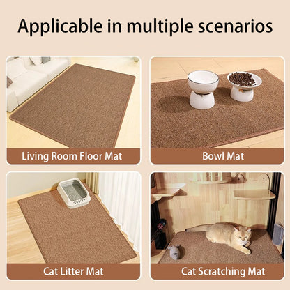 Large Cat Non-Slip Pet Scratching Bed Carpet Mat