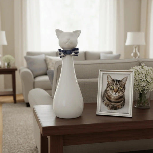 Sealing Cat Shaped Dog Ceramic Urn