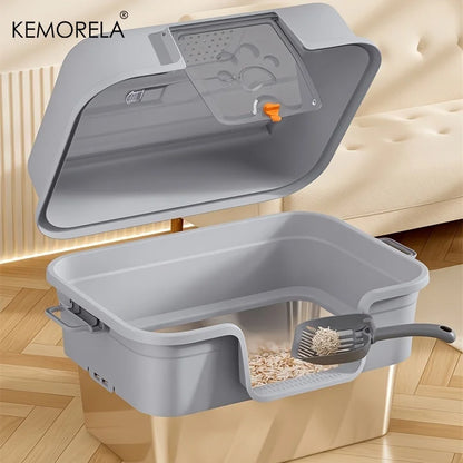 Enclosed Cat Litter Box