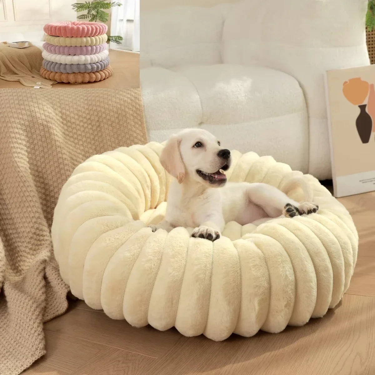 Round Super Soft Pet Bed