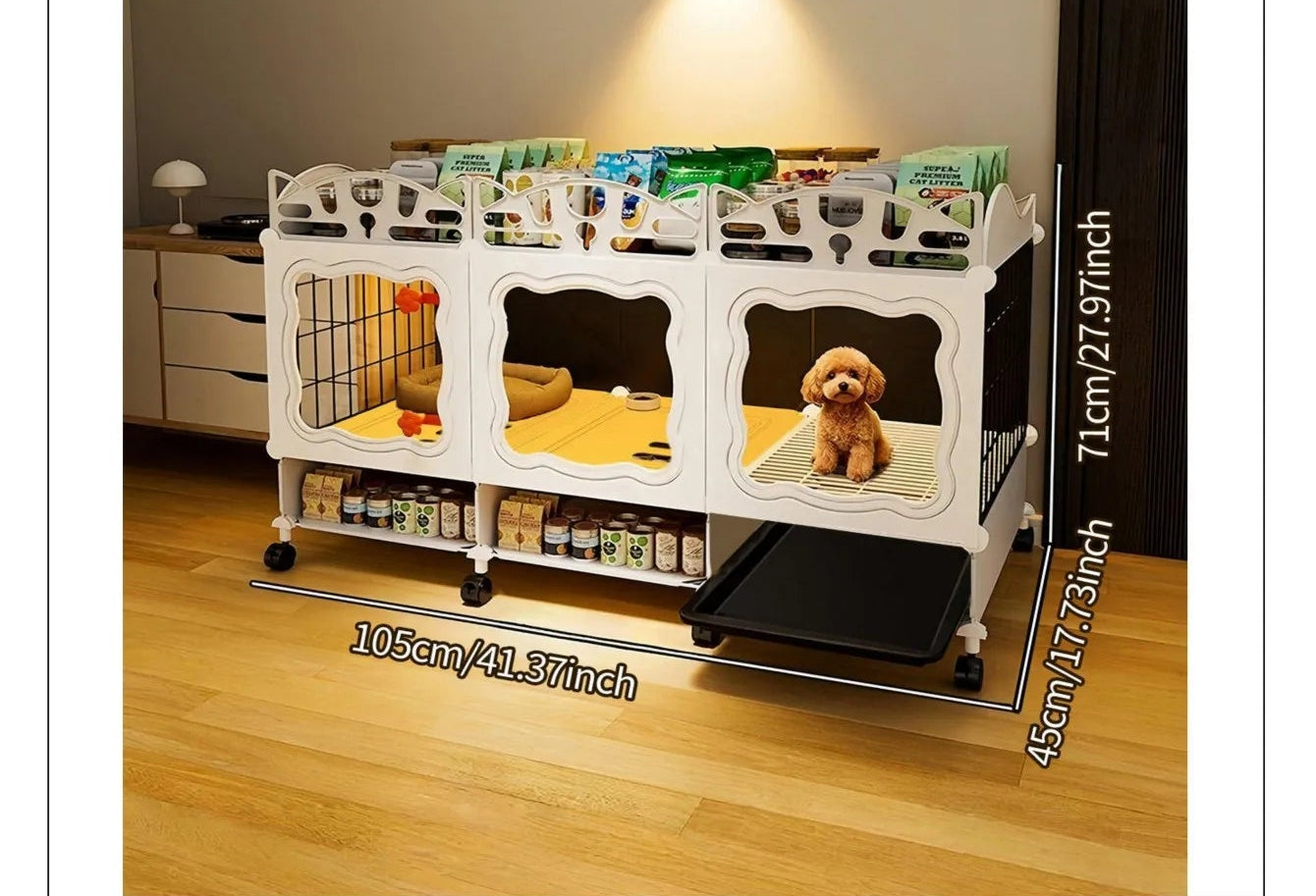 Pet Cage with Pull-Out Tray