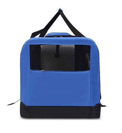 Soft Dog Crates Kennel for Pets 3 Door Soft Sided Folding Travel Pet Car Carrier with Straps and Mat for Dogs, Cats, Rabbits
