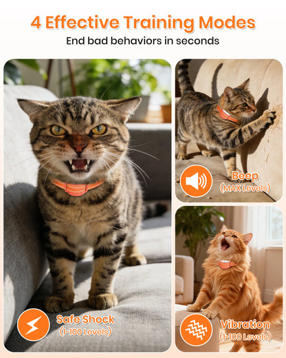 1000m Range Ultra-Small Cat Training Collar