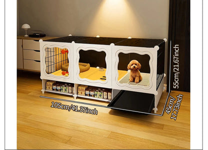 Pet Cage with Pull-Out Tray