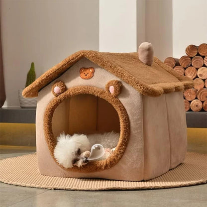 Foldable Pet Cave Sofa Bed House