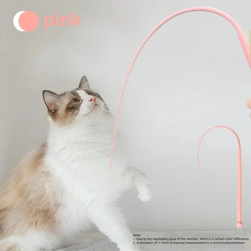 Silicone Cat Teaser Stick