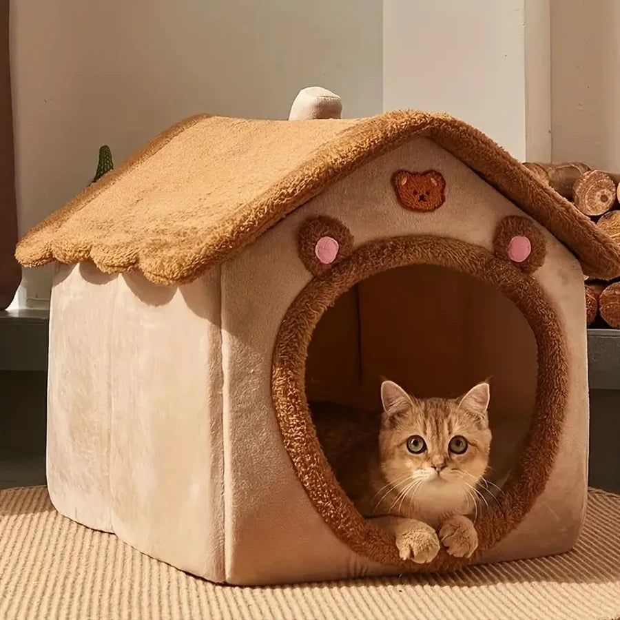 Foldable Pet Cave Sofa Bed House