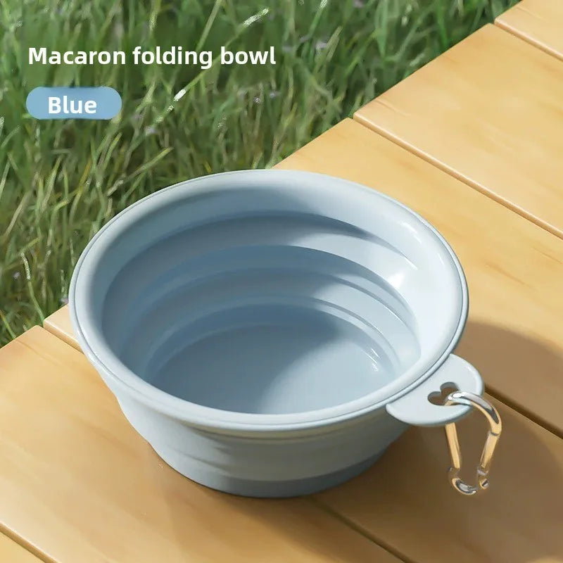 Collapsible Travel Portable Foldable Silicone Pet Bowl