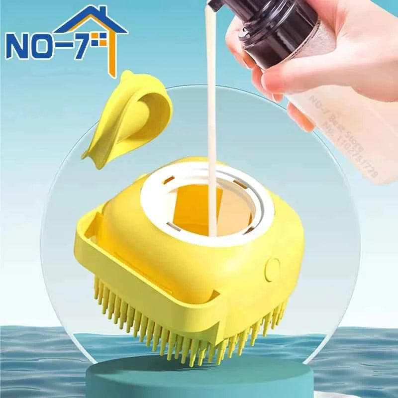 Silicone Dog Bath Massage Gloves Brush.