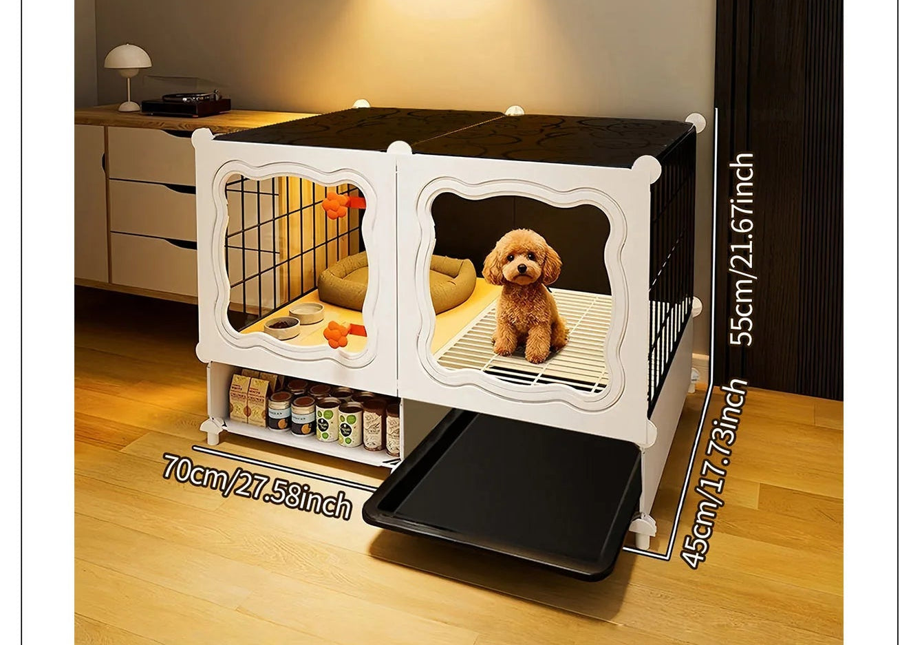 Pet Cage with Pull-Out Tray
