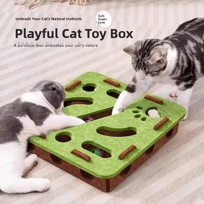 Cat Puzzle Felt Puzzle Box