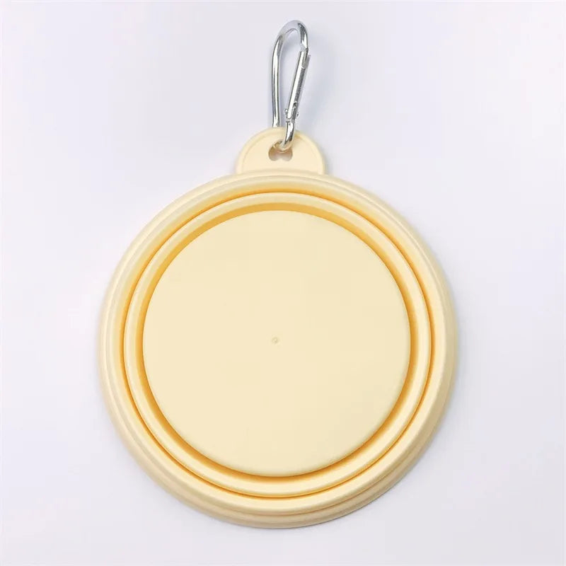 Collapsible Travel Portable Foldable Silicone Pet Bowl
