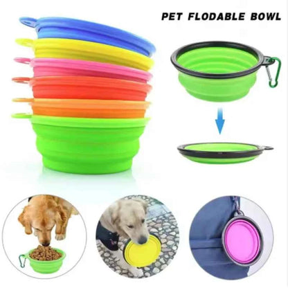 Portable Silicone Food & Water Bowl for Pets