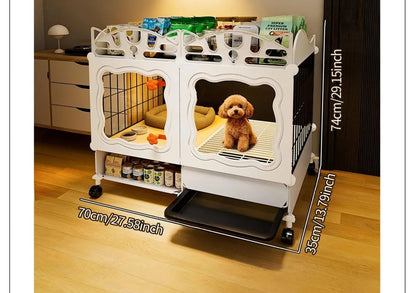 Pet Cage with Pull-Out Tray