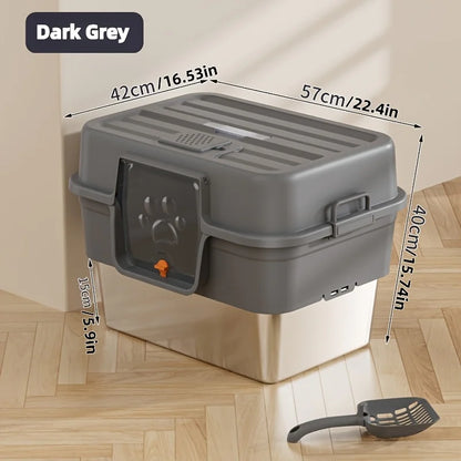 Enclosed Cat Litter Box