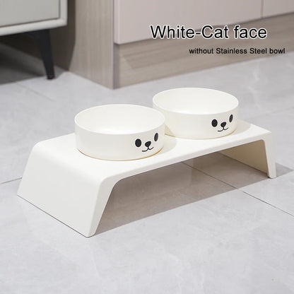 Raised Stand with Double Stainless Steel Bowls