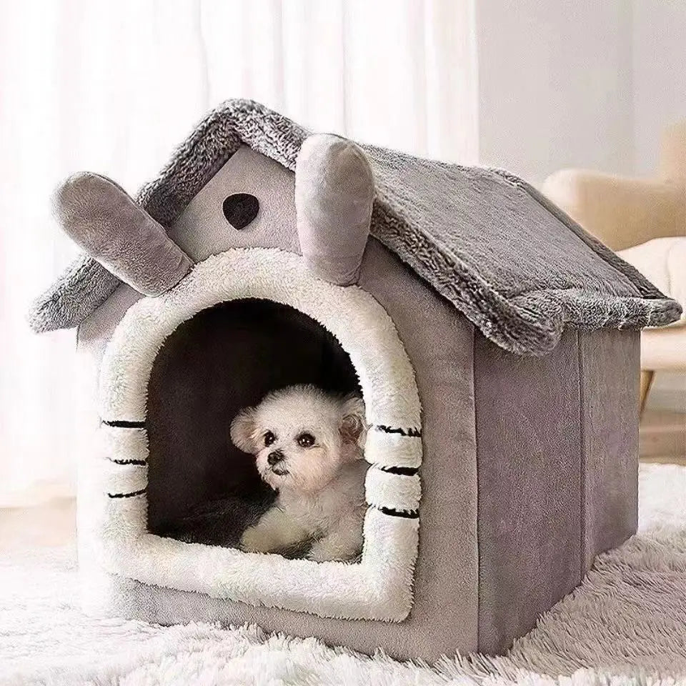 Teddy Winter Warm Cat Dog House