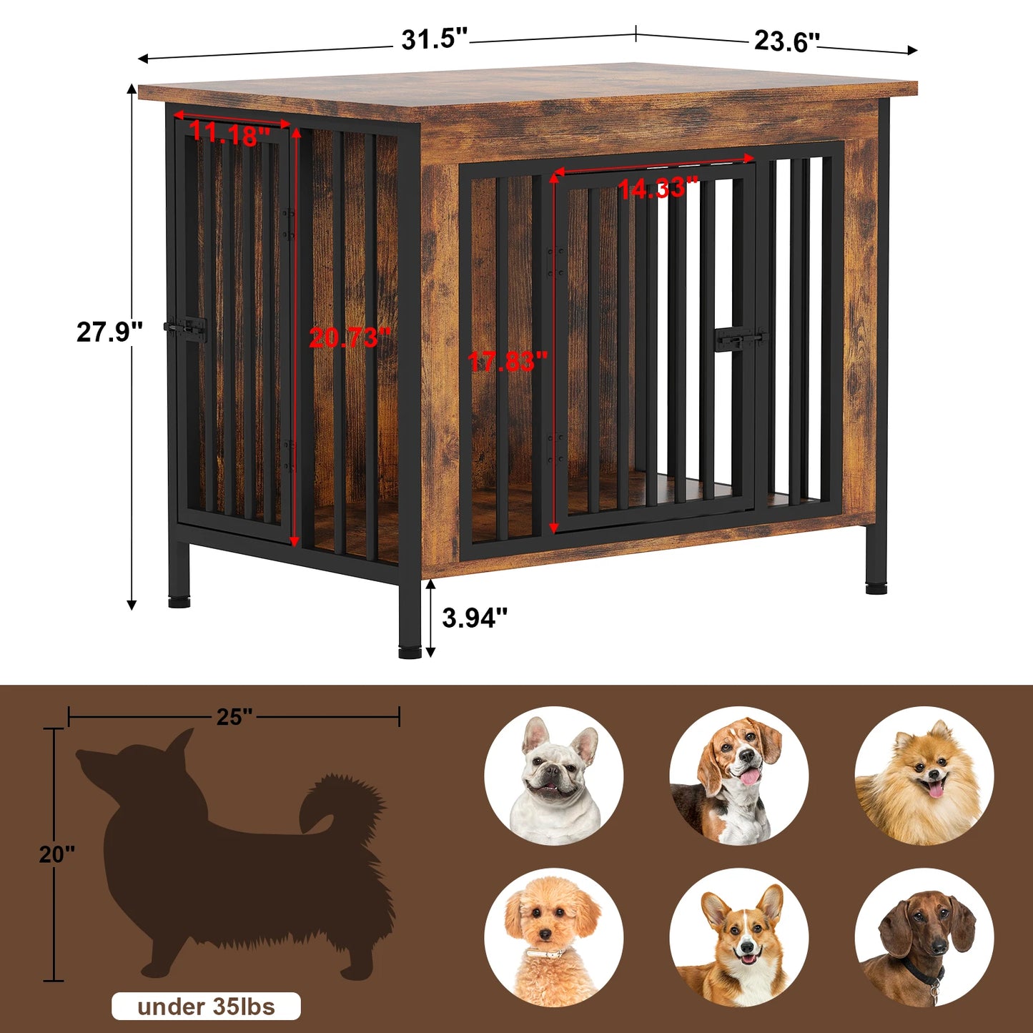 Heavy Duty Dog Crate Furniture