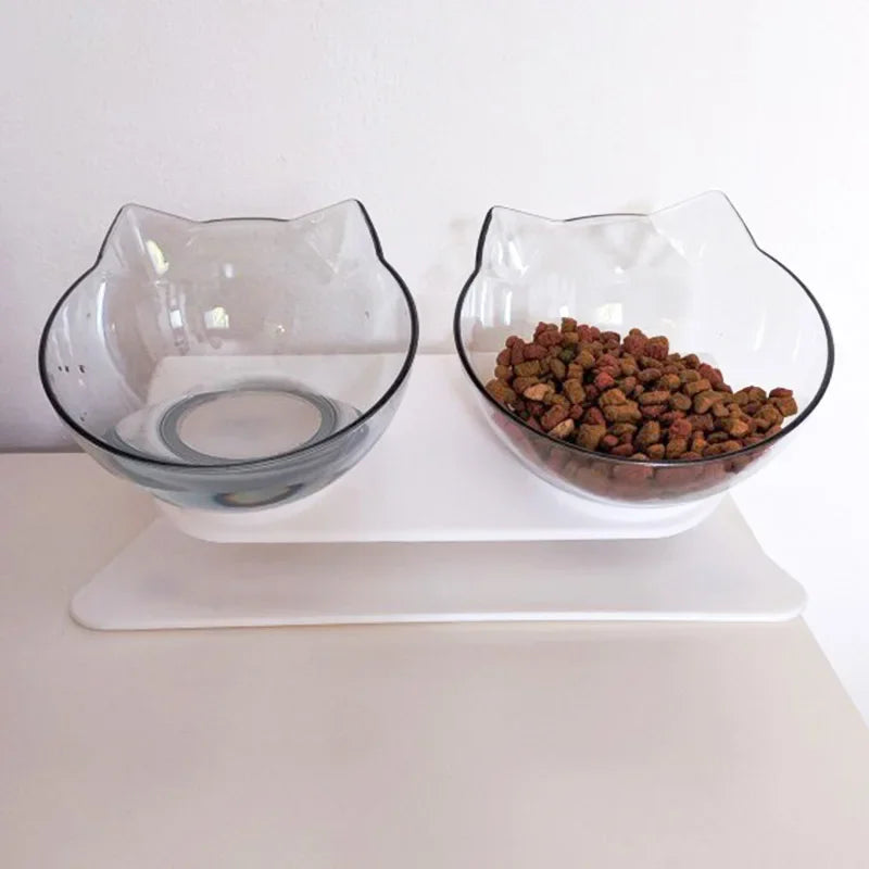 Non-Slip Double Bowl With Stand
