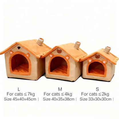 Teddy Winter Warm Cat Dog House