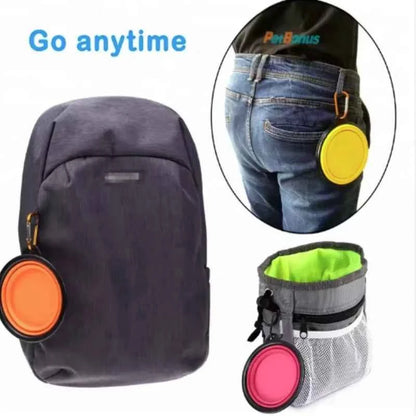 Portable Silicone Food & Water Bowl for Pets