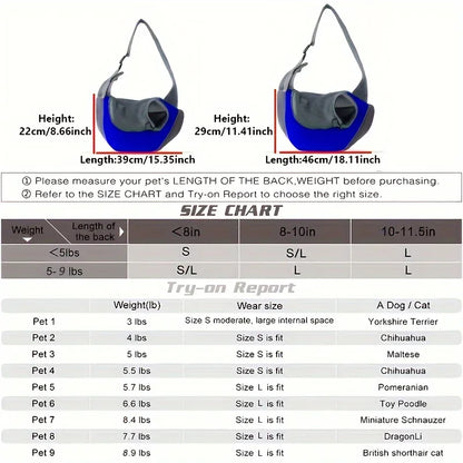 Pet Sling Carrier Crossbody Bag