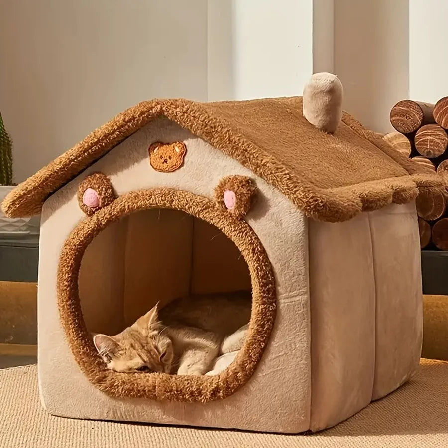 Foldable Pet Cave Sofa Bed House