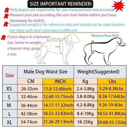 Washable Male Dog Diapers