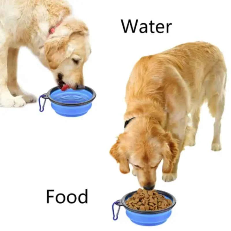 Portable Silicone Food & Water Bowl for Pets
