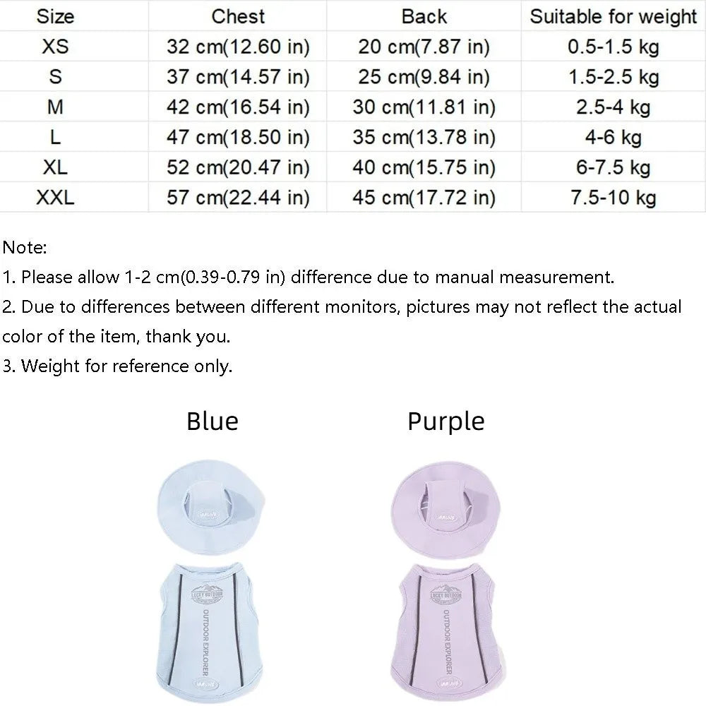Breathable Pet Sun Protection Clothes