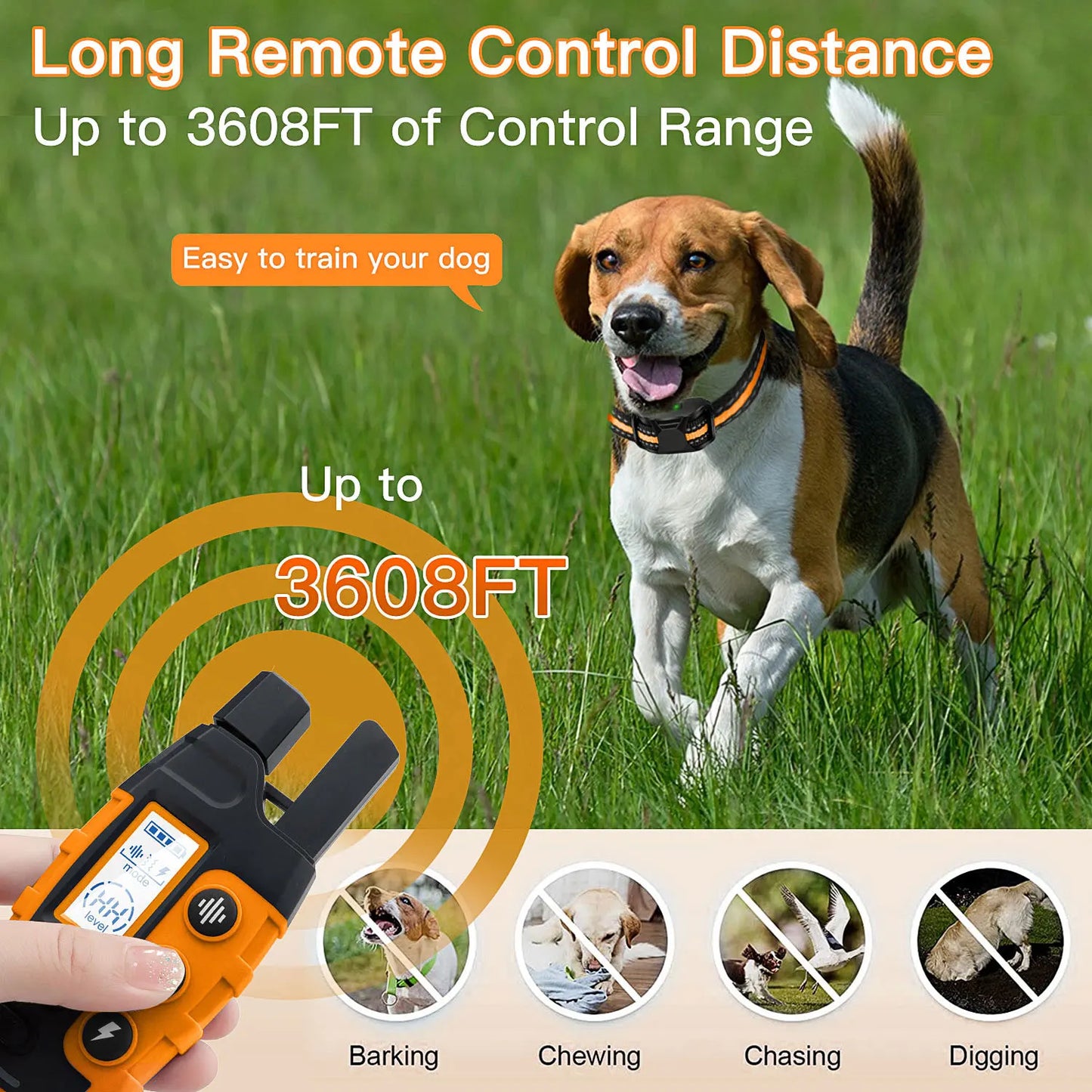 Electric Remote Control Waterproof Training Dog Collar