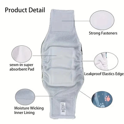 Washable Male Dog Diapers
