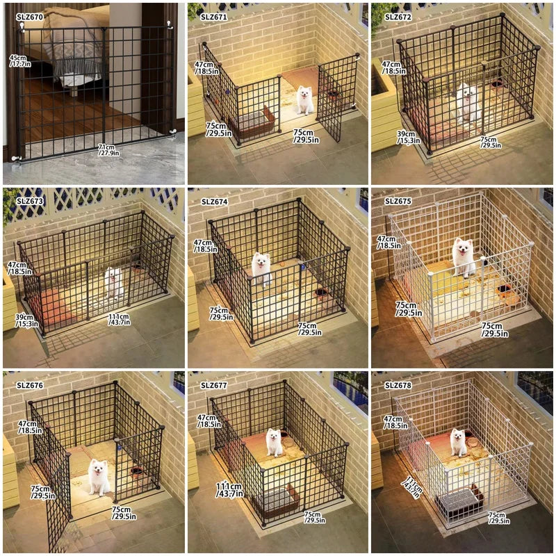 Indoor Dog Fence Gate Cage