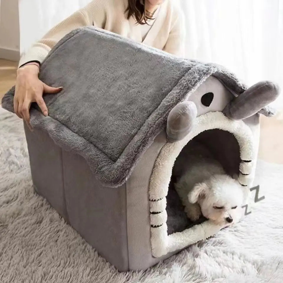 Teddy Winter Warm Cat Dog House