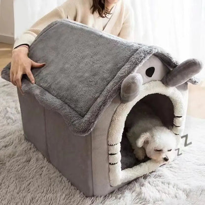 Teddy Winter Warm Cat Dog House