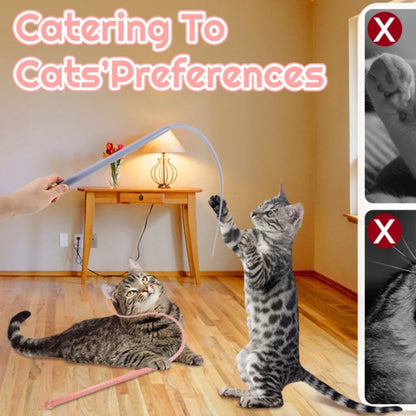 Silicone Cat Teaser Stick