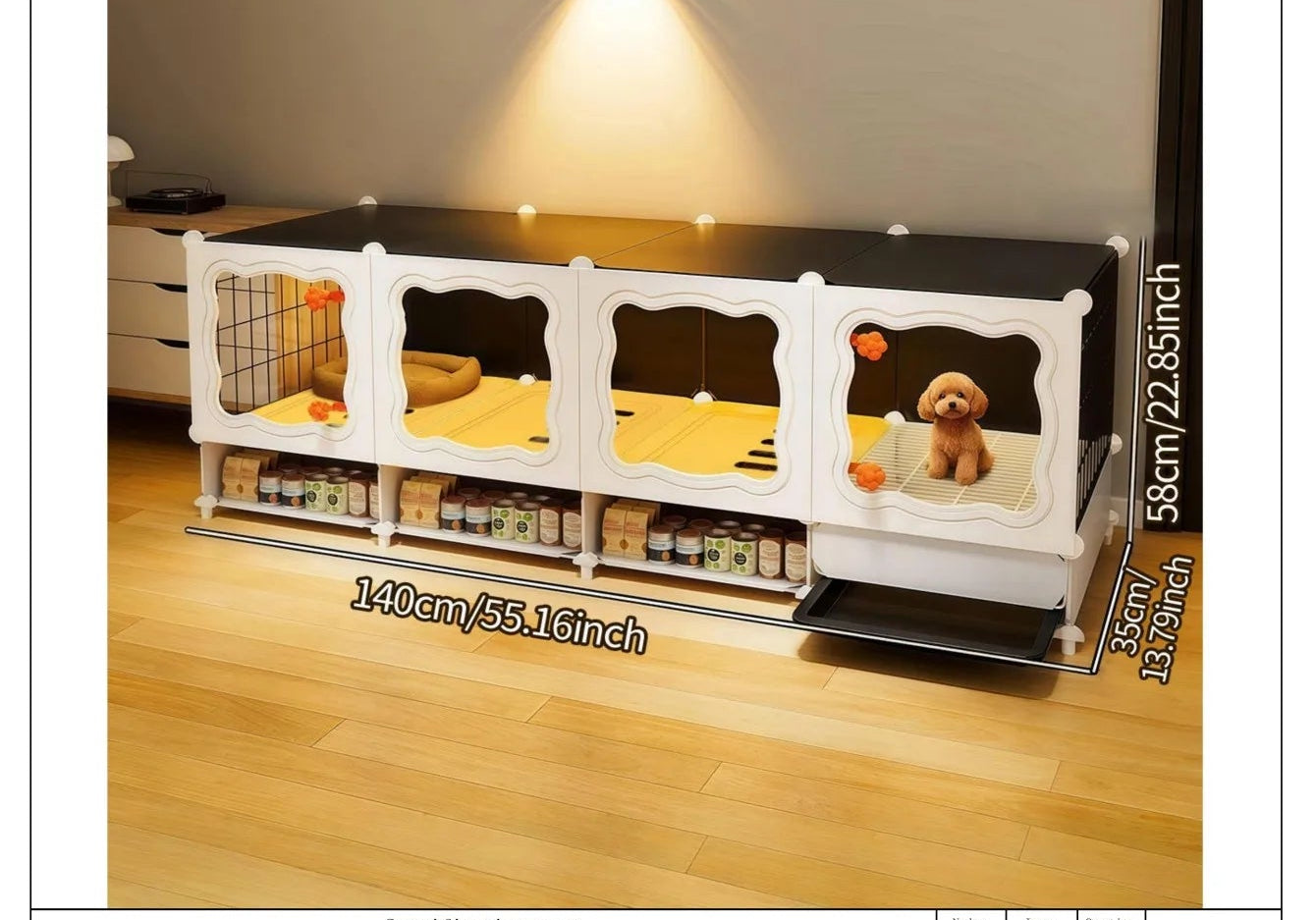 Pet Cage with Pull-Out Tray