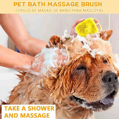 Silicone Dog Bath Massage Gloves Brush.