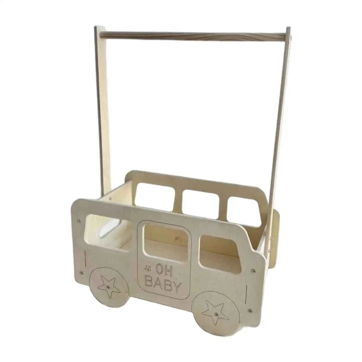 Pet Clothes Rack Multifunctional Wooden Simple Baby Shower Basket Pet Hanger Dog Wardrobe for Living Room Shoes Entryway Hats
