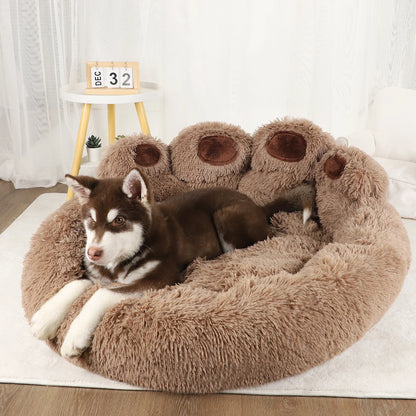 Fluffy Dog Winter Warm Sofa Bed