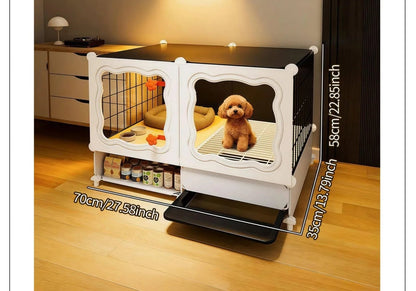 Pet Cage with Pull-Out Tray