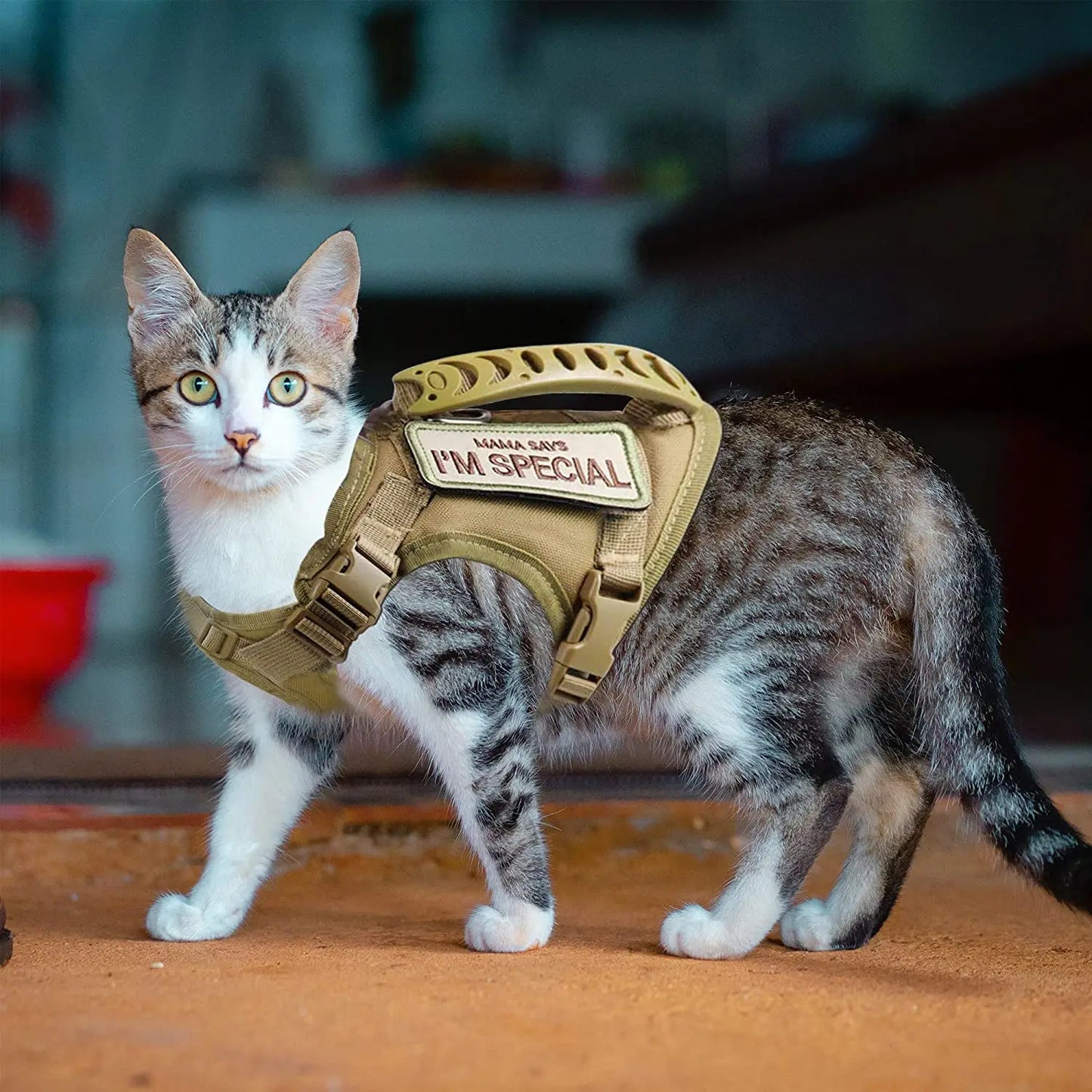 Tactical Cat Adjustable Pet Vest Harness