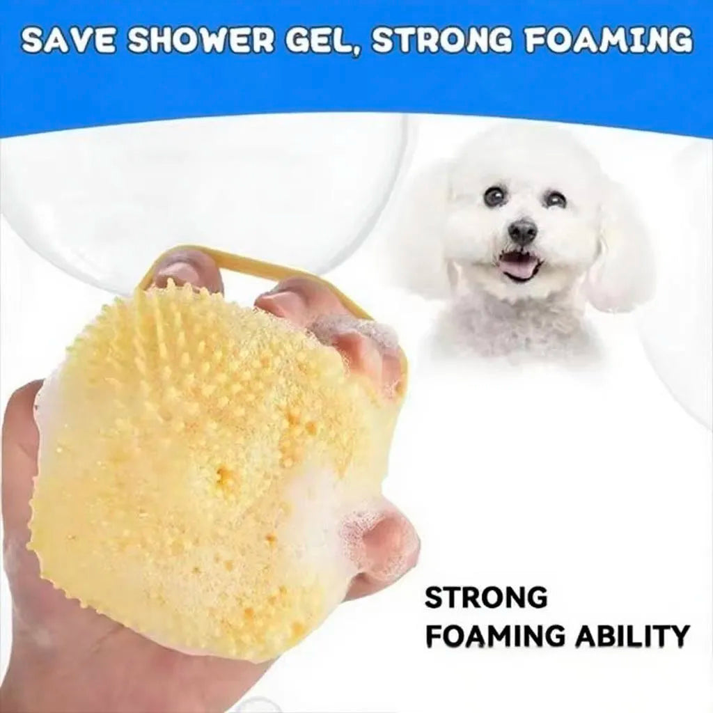 Silicone Dog Bath Massage Gloves Brush.