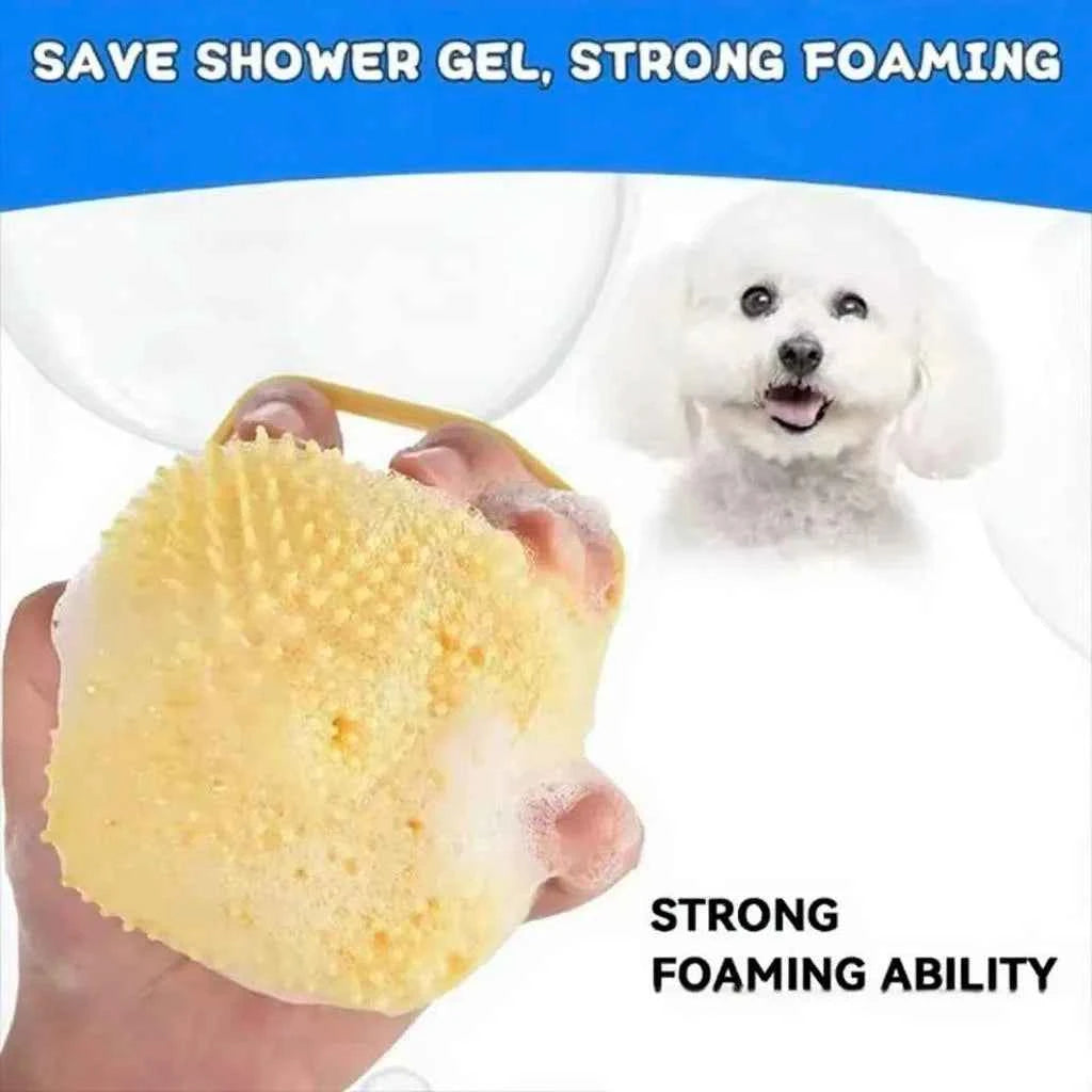 Silicone Dog Bath Massage Gloves Brush.