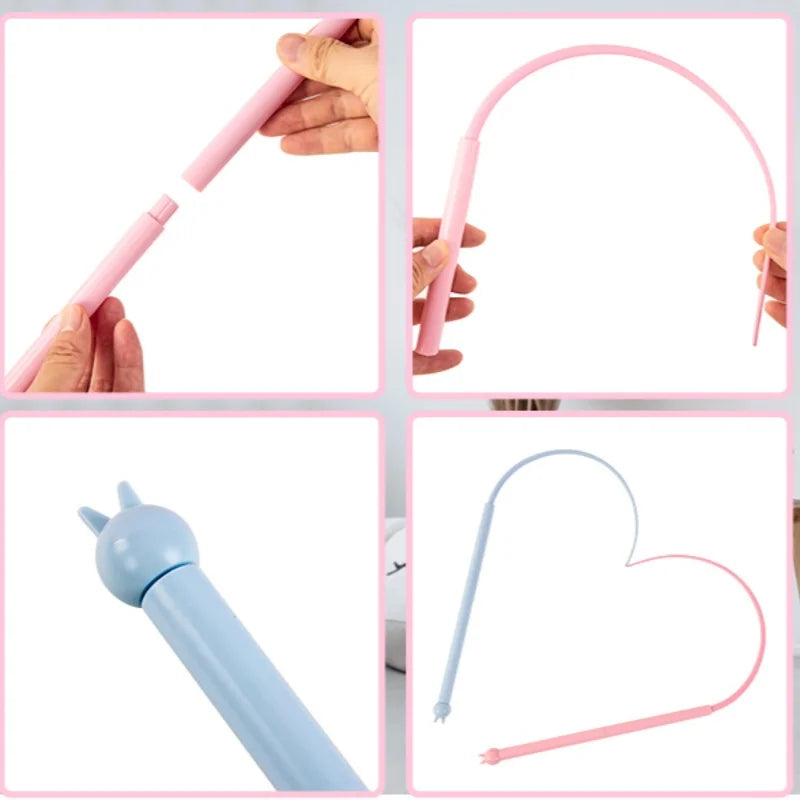 Silicone Cat Teaser Stick