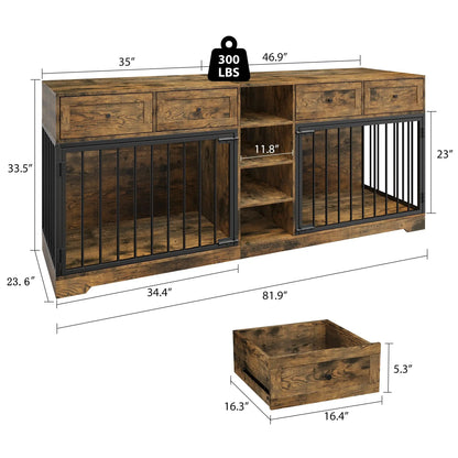 Large Double Dog Crate
