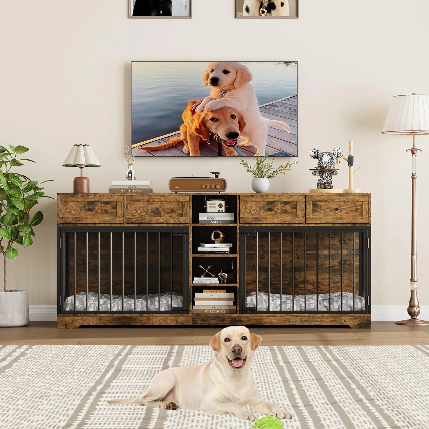 Large Double Dog Crate