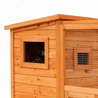 Hot Sale Pet Cage Cat House Cages Wooden Large Cheap Animal Outdoor Solid Wood Pet Villa Houses Furniture