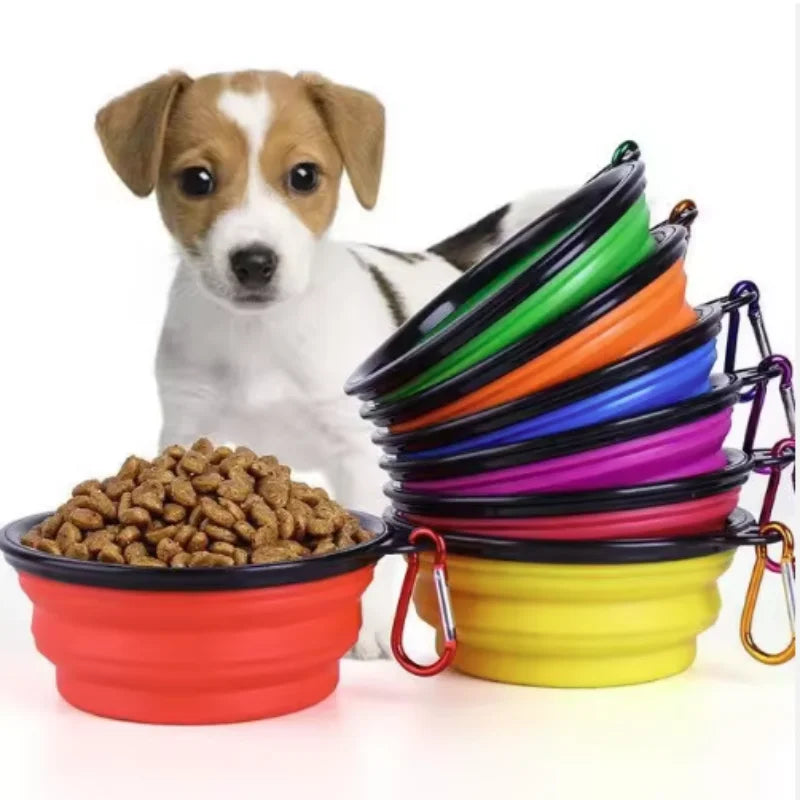 Portable Silicone Food & Water Bowl for Pets